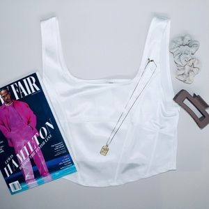 H&M Satin Corset Top